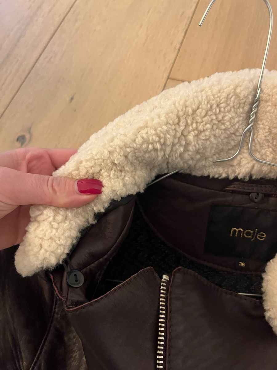 Maje Giacche: Maje Lederjacke Gr. 38 mit Fellkragen – Nuovo (secondo la descrizione) da Uitikon Waldegg venduto da SIMI086 3