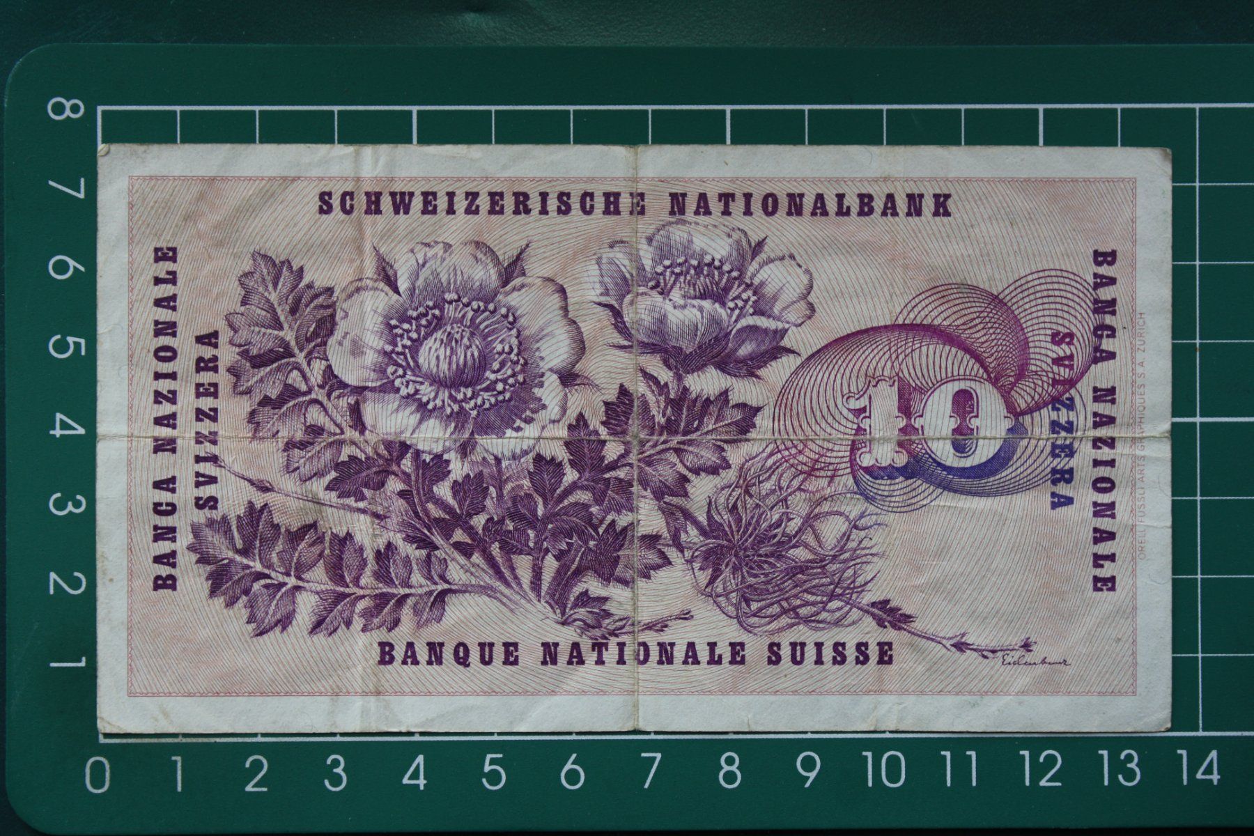 Banconote: gottfried keller banknote 10 franken 1973 – Usato da Laupen BE venduto da Gufi57 1