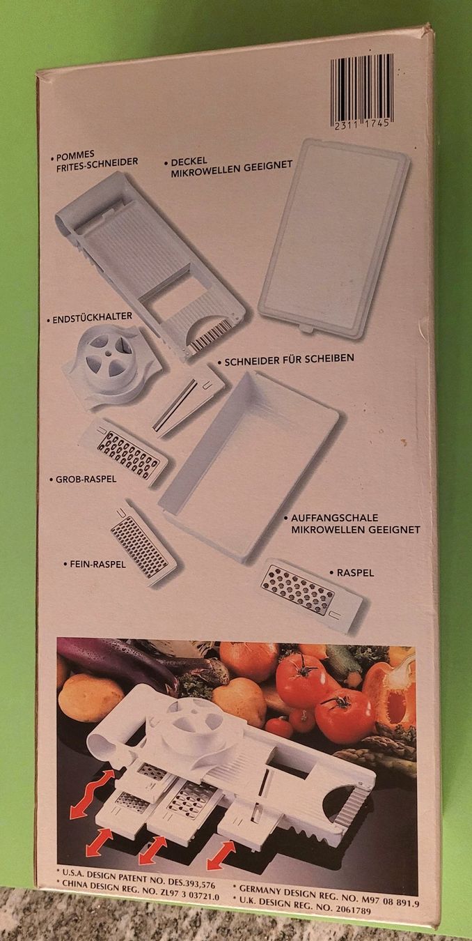 Elettrodomestici da cucina: Multireibe / Gemüseschneider mit Auffangschale und Deckel – Usato da Wohlen AG venduto da 1000-Ideen 4