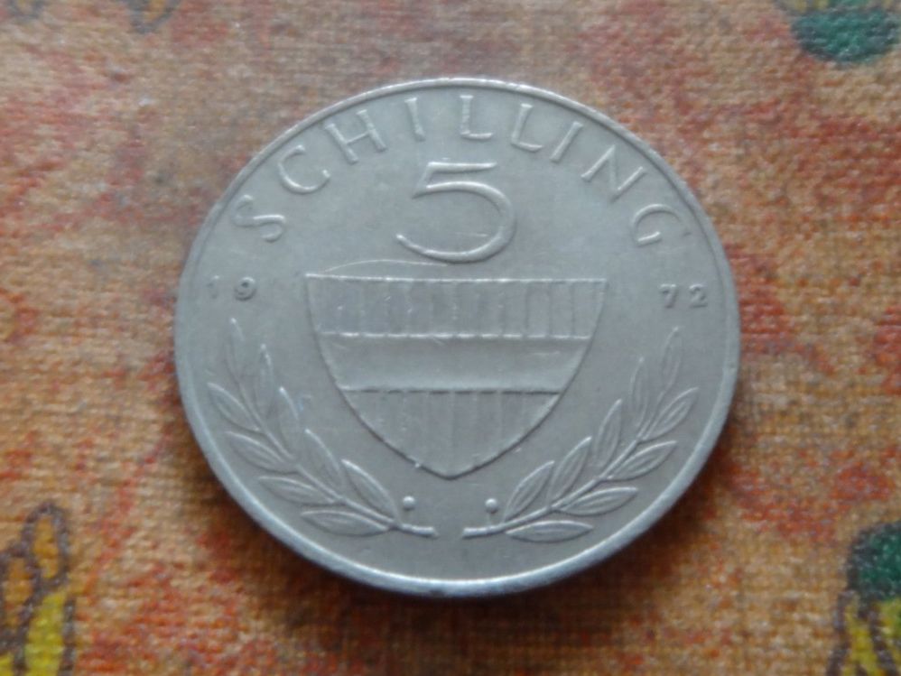 Alle Münzen: AUTRICHE  5  Schilling  1972 – Gebraucht aus Romanel-sur-Lausanne von Swift13