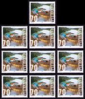 10x EISVOGEL-MARKEN der Schweiz 2002**_Noch frankaturgültig!