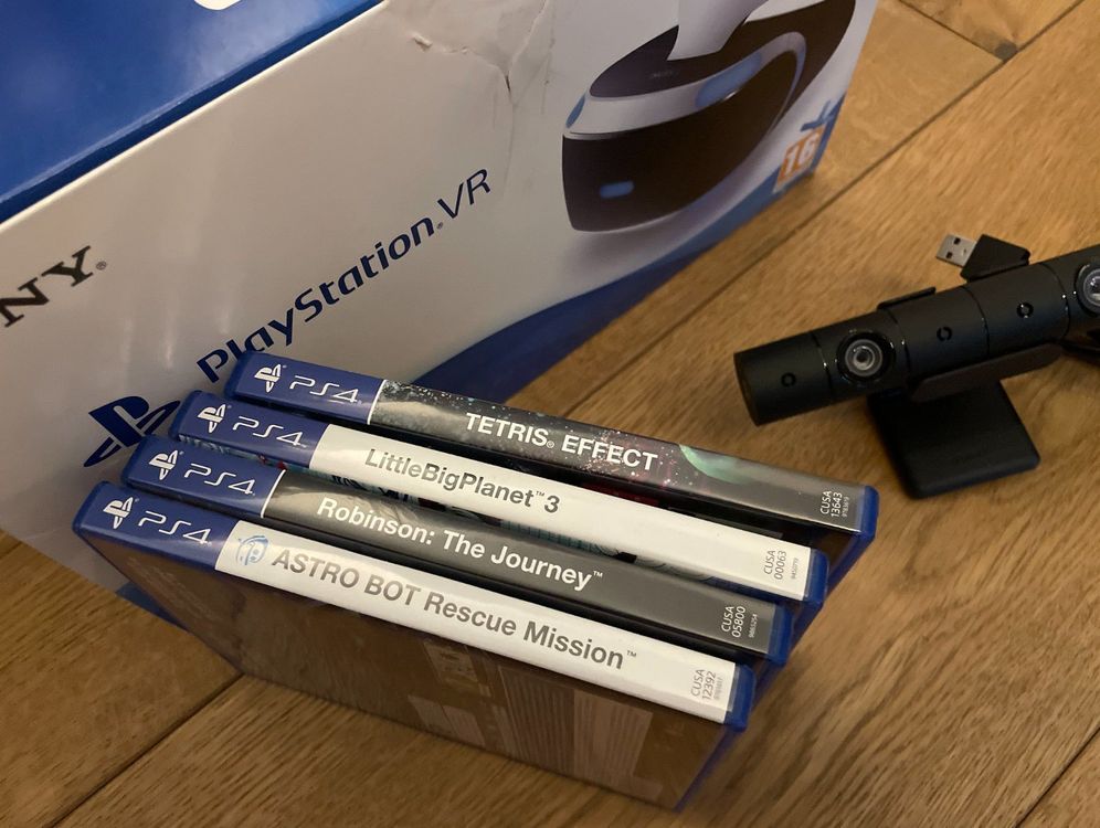 PS VR Headset + PS5 adapter/Camera/Games Acheter sur Ricardo