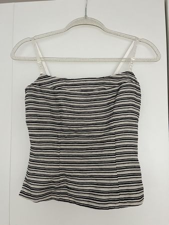 Vintage Korsett Top Gestreift Grösse S