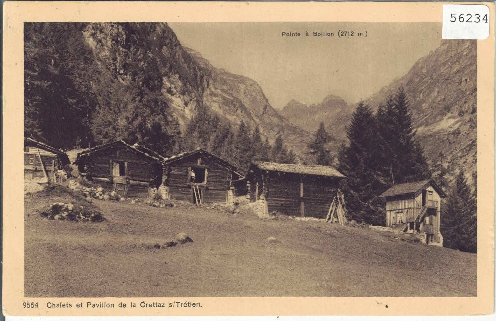 Cartoline postali: Chalets et Pavillon de la Crettaz s/Tretien – Usato da Ettingen venduto da Kartenplanet