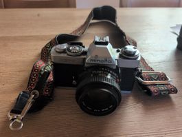 Minolta XD7 Analogkamera mit 2 Objektiven & Blitz