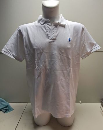 Polo Shirt von Ralph Lauren, Weiss, Gr. XXL Herren. (nov857)