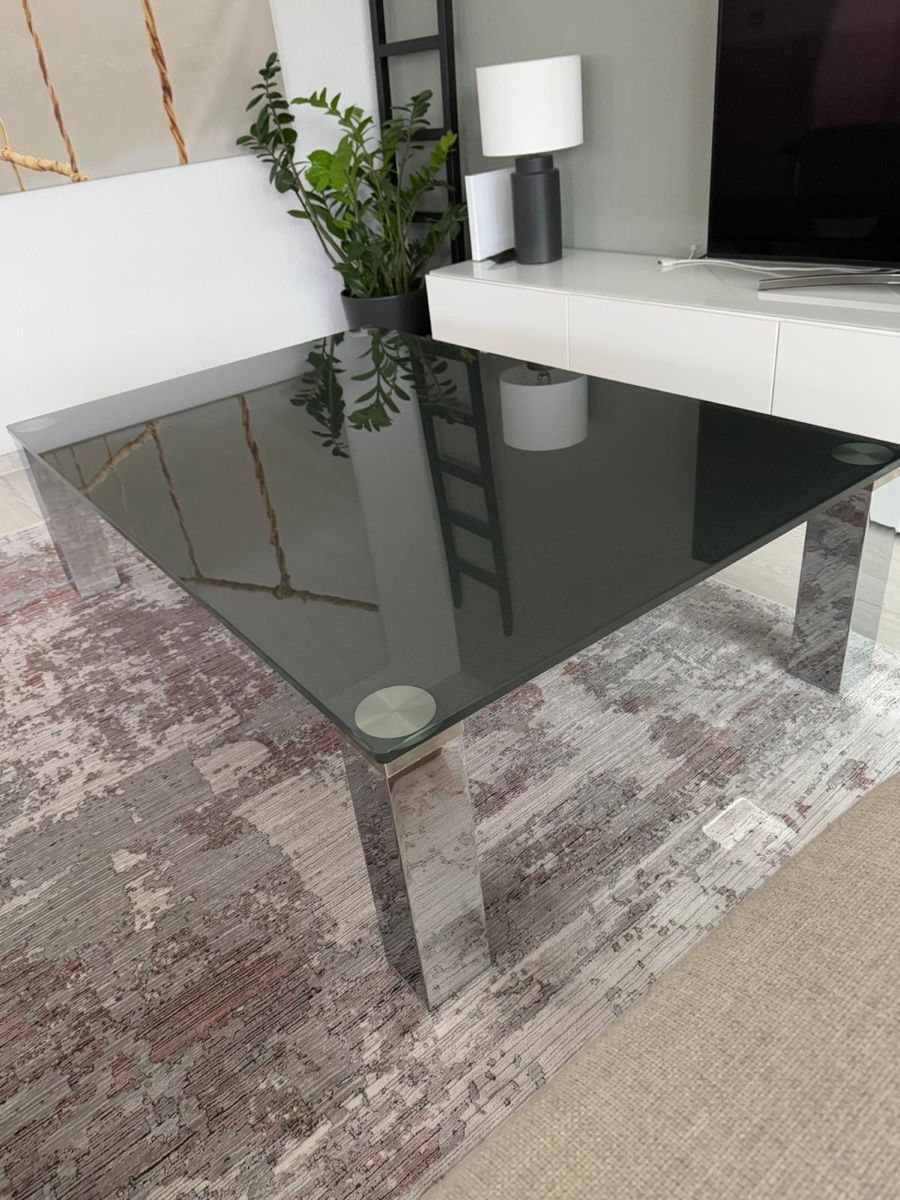 Tavoli: Glastisch Couchtisch Chrom – Usato da Zürich venduto da Nopipo 1