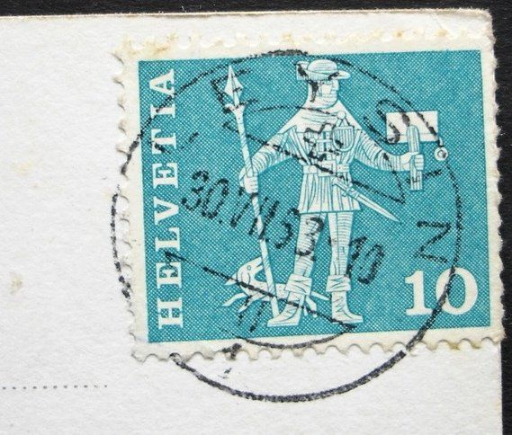 Cartoline postali: LEYSIN Le Minigolf avec Les Dents du Midi – Usato da Jona venduto da philajona 1