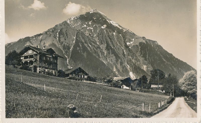 Cartoline postali: Aeschi - Ost Dorfeingang + 1939 – Usato da Emmenbrücke venduto da teestube