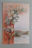 Ak Rarität Sandkarte Streukarte Blumen Nostalgie 1901