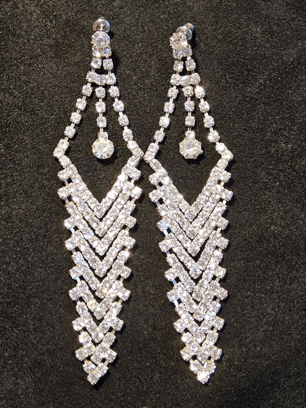 Ohrringe & -stecker: Vintage luxuriöse Strass Ohrhänger – Gebraucht aus Zürich von helsan 2
