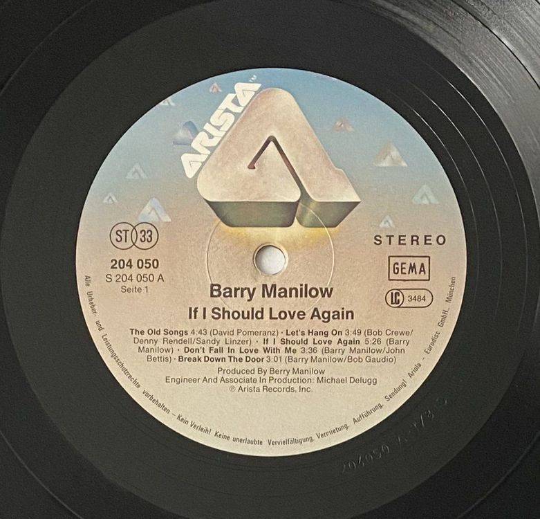 Dischi in vinile: Barry Manilow, If I Should Love Again – Usato da Flums venduto da Empe1 4