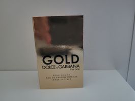 D&G The One Gold Herrenduft Eau de Parfum Intense Neu 1.5ml