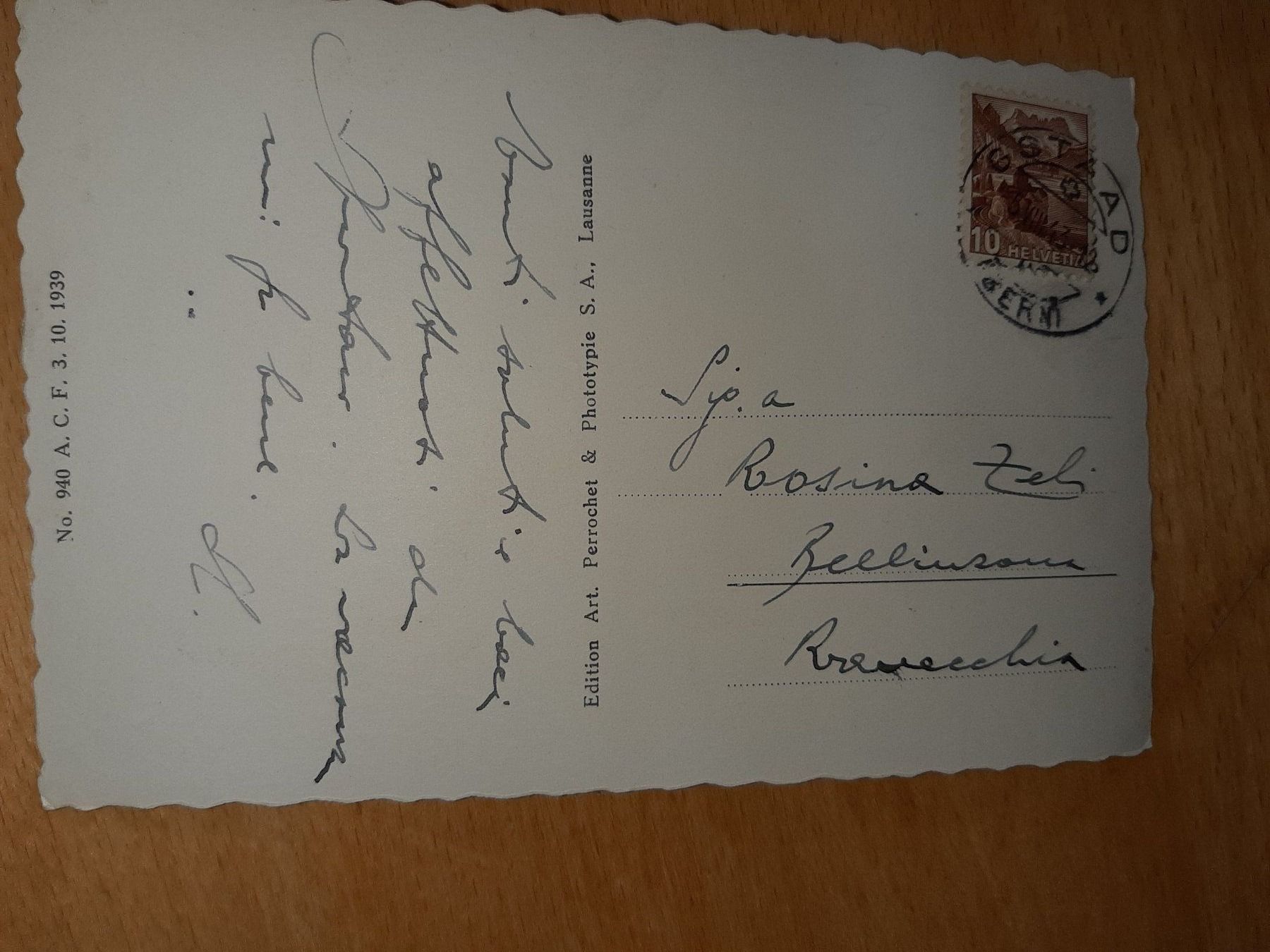 Cartoline postali: A.K.  Gstaad  1943 – Usato da Rotkreuz venduto da nigal 1