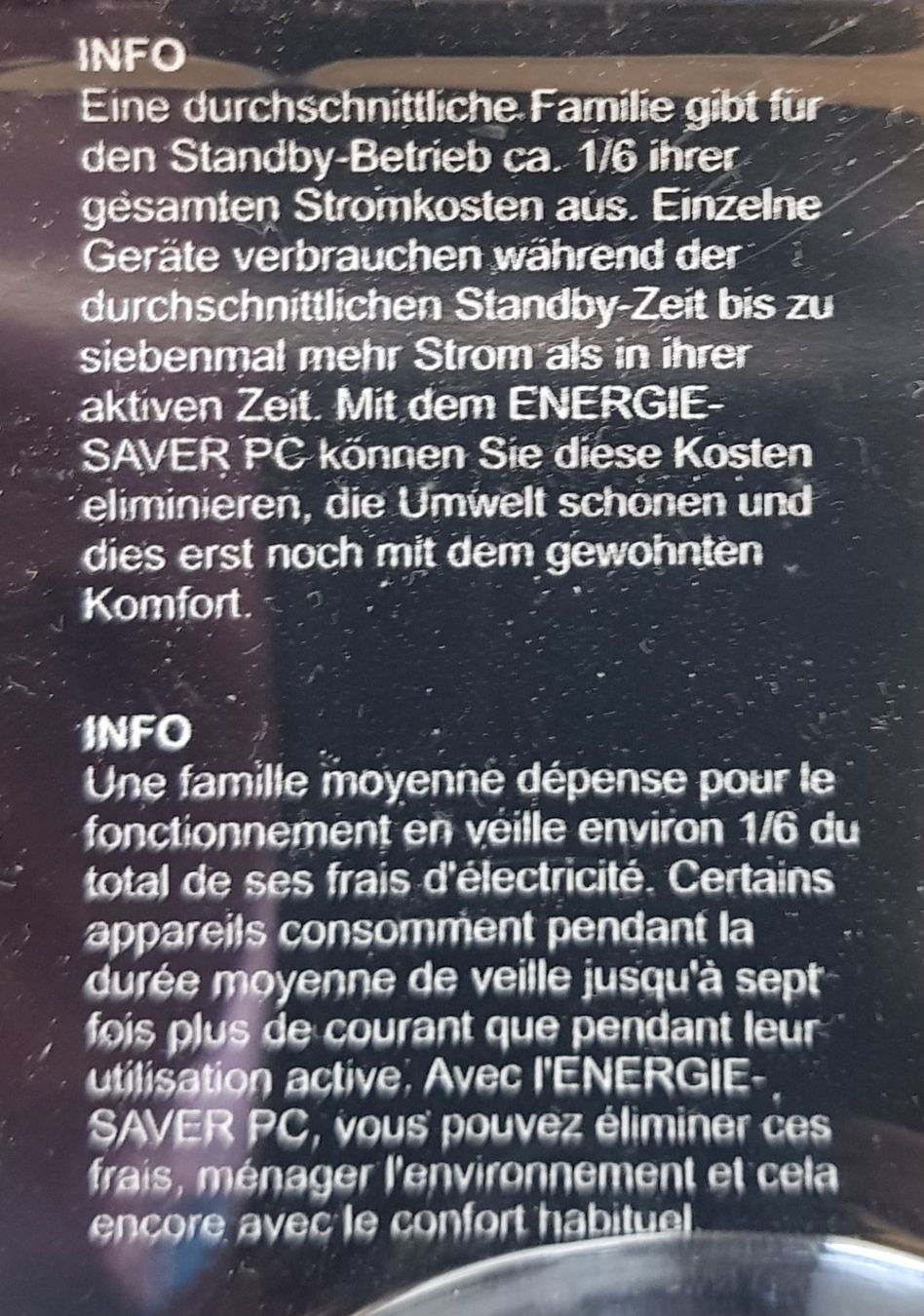 Interruttori: Energie-Saver PC - Computer - Notebook / Marke: ecoenergy – Nuovo e nell'imballaggio originale da Aeschi SO venduto da marcok73 2