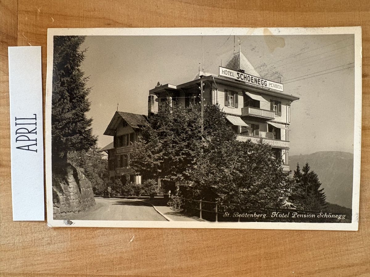 Cartoline postali: AK von Hotel Schönegg / St Beatenberg – Usato da Rümlang venduto da Kartenpost1