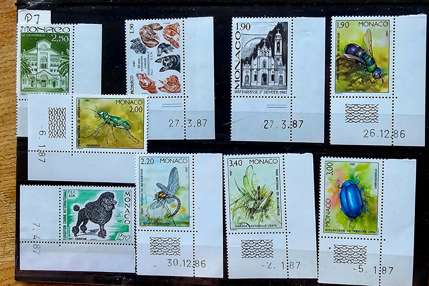 Alle Briefmarken: MONACO  coins datés neufs **, 1986-87 – Neu (gemäss Beschreibung) aus Les Valettes von Nuba1