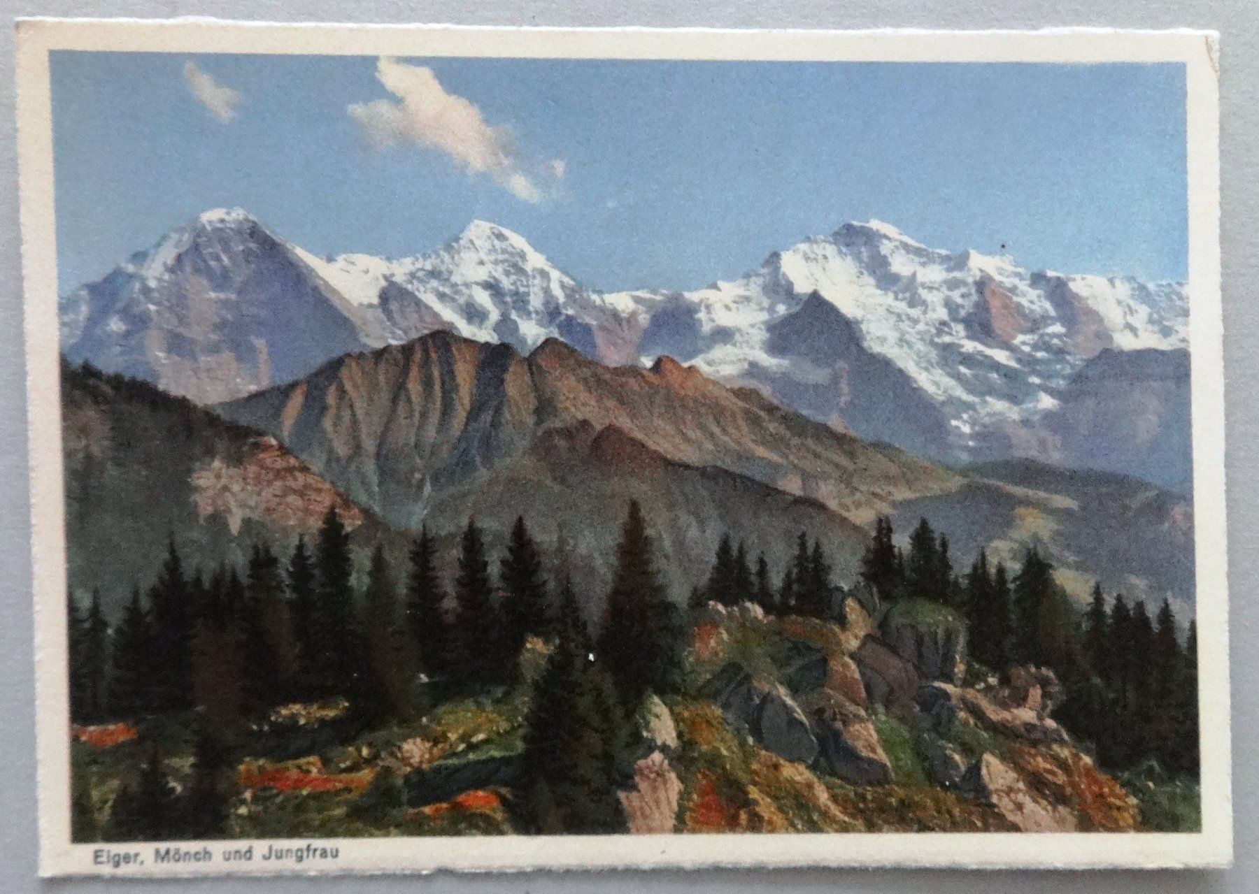 Cartoline postali: Eiger, Mönch und Jungfrau – Usato da Fétigny venduto da Billy2miny