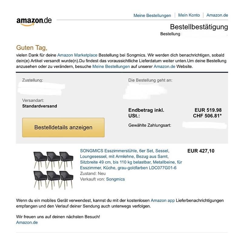 Sedie: 6x Esszimmer - Stühle – Usato da Hinterkappelen venduto da s.eyer 4