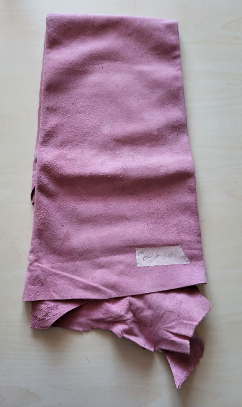 Tessuti: Rosa Wildleder-RestStück, 60x60cm, – Usato da Winterthur venduto da Baer49