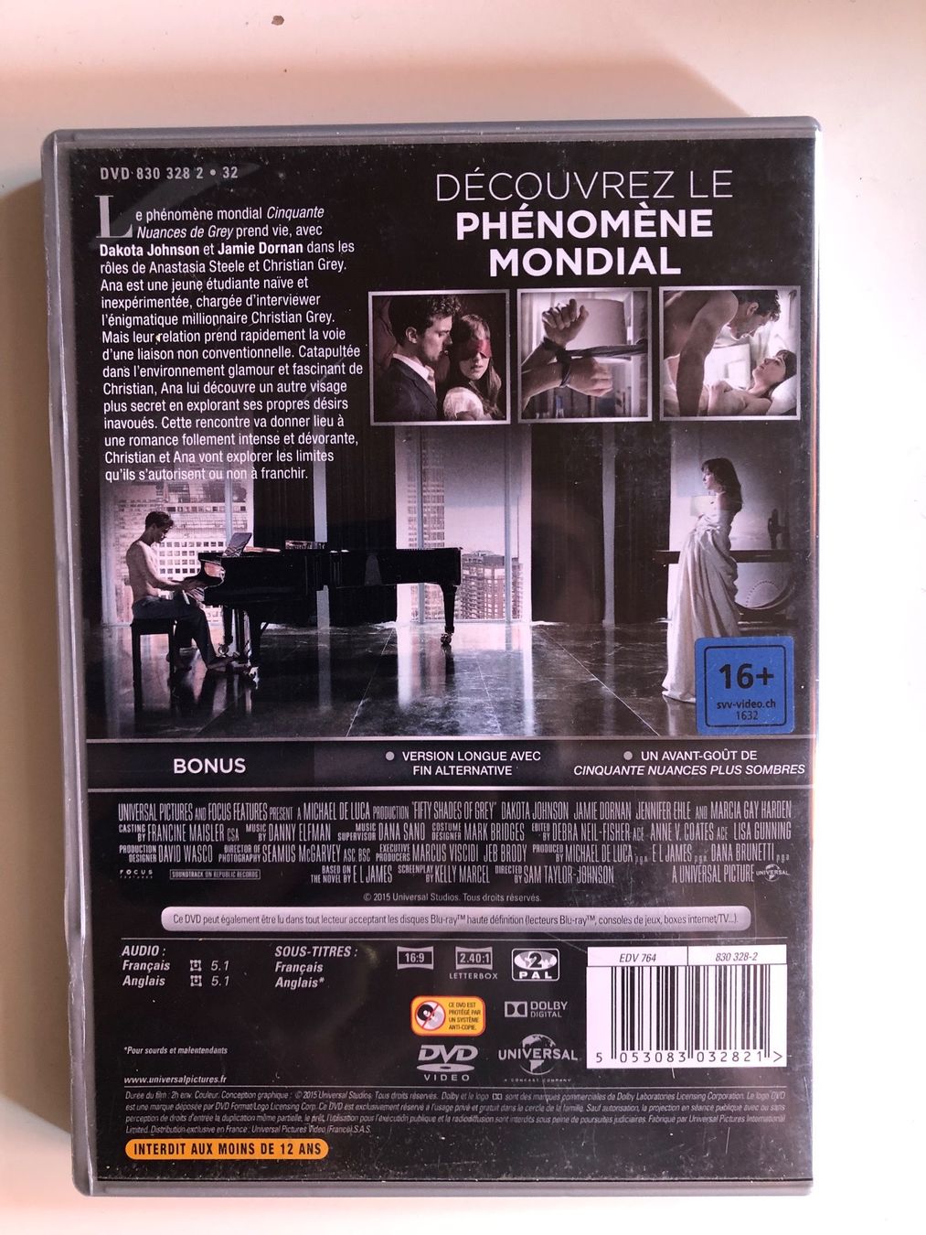 Alle DVDs: CINQUANTE NUANCES DE GREY – Gebraucht aus St-Cierges von Crisi53 1