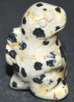 Deko – Heilsteine F-548 – Dino – Dalmatiner Jaspis –ca.2x3cm