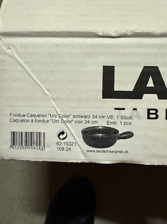 Padelle: Fondue Caquelon 24cm Landert – Usato da Zürich venduto da Sashkica