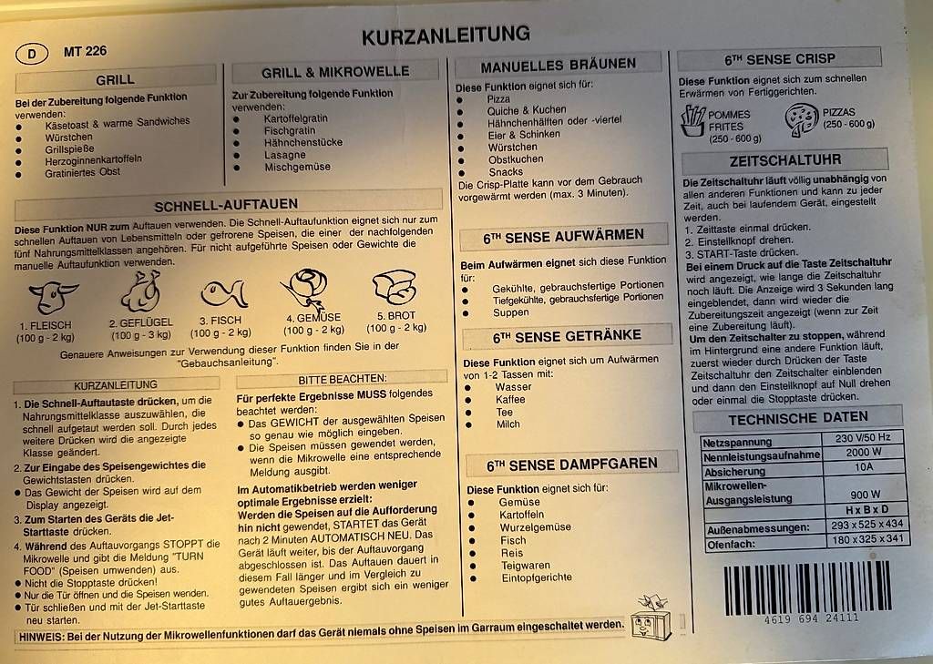 Küchengeräte: Mikrowelle Whirlpool Talent Compact – Gebraucht aus Rüschegg Heubach von safari13 2