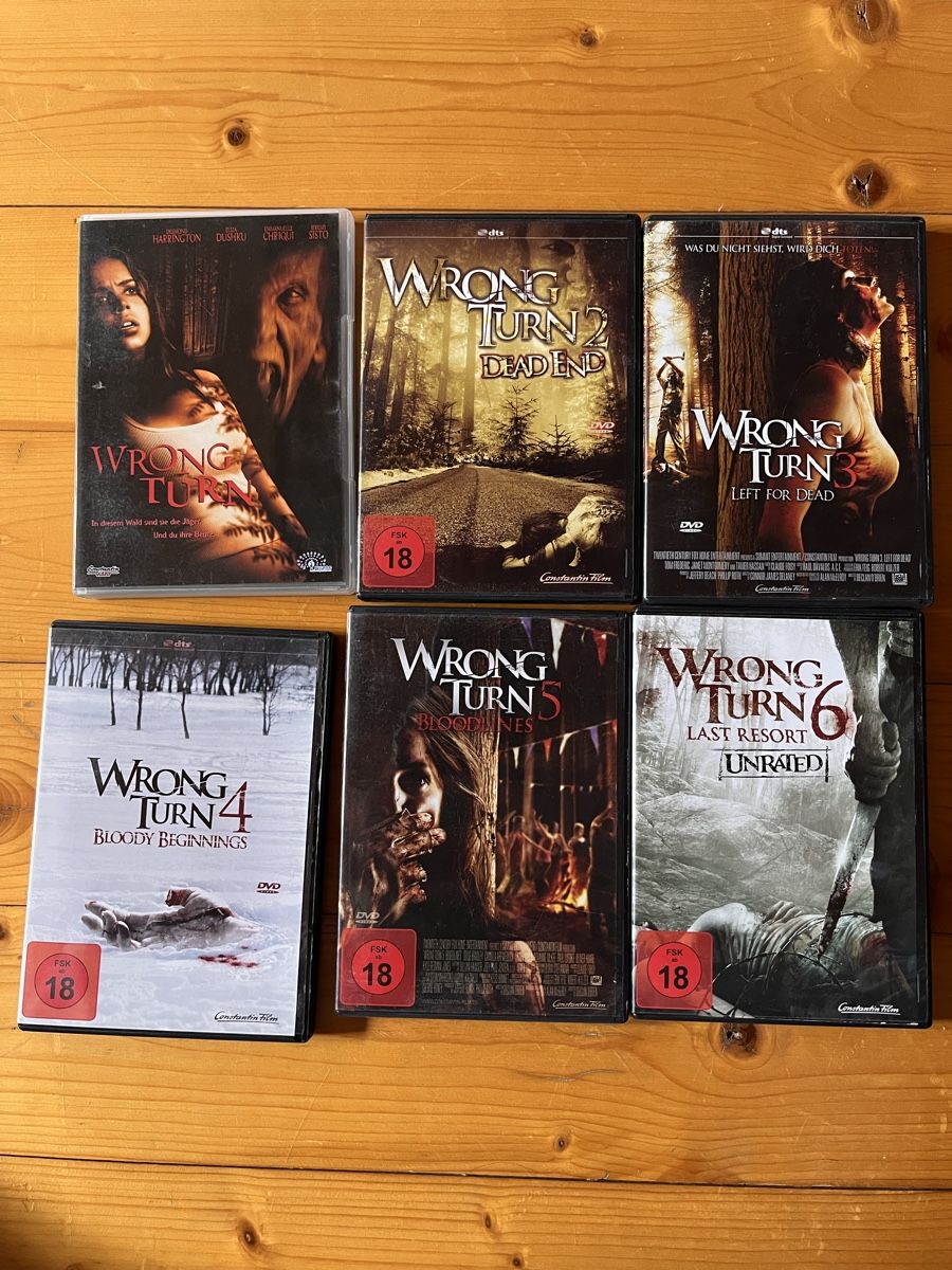 Alle DVDs: DVD Sammlung Wrong Turn Horrorfilme – Gebraucht aus Maienfeld von DivicoHelveticus