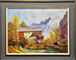 Herbstliche Harmonie: Ölgemälde von Laber, 1974