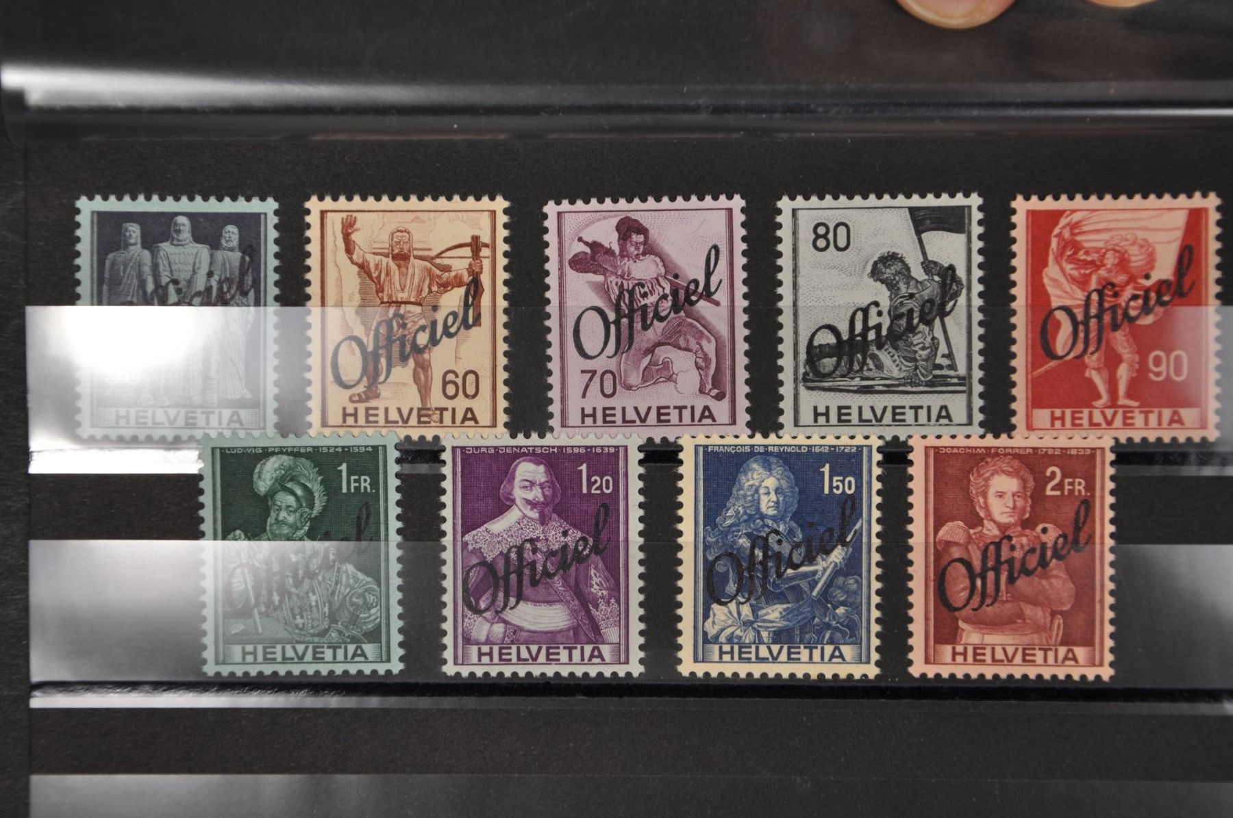 Alle Briefmarken: Dienstmarken 55-63 postfrisch ohne Falz – Neu (gemäss Beschreibung) aus Wolfhalden von Zinauktion