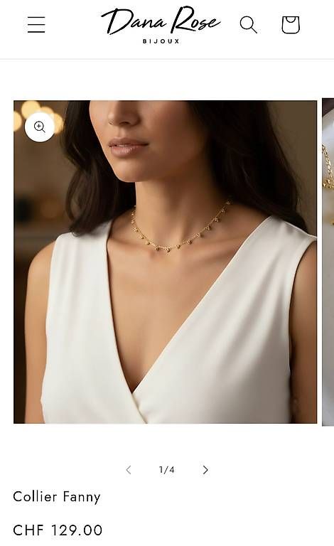 Catenine: Collier doré, Dana Rose Bijoux, neuf – Usato da Genève venduto da LauraB 2