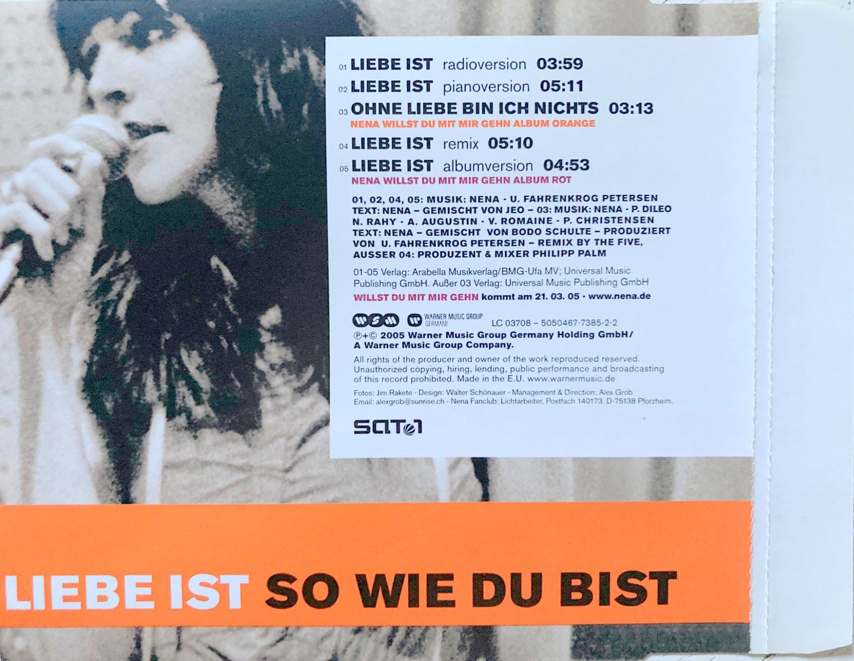 CD: NENA - LIEBE IST – Usato da Bottens venduto da hotter-than-hell 1