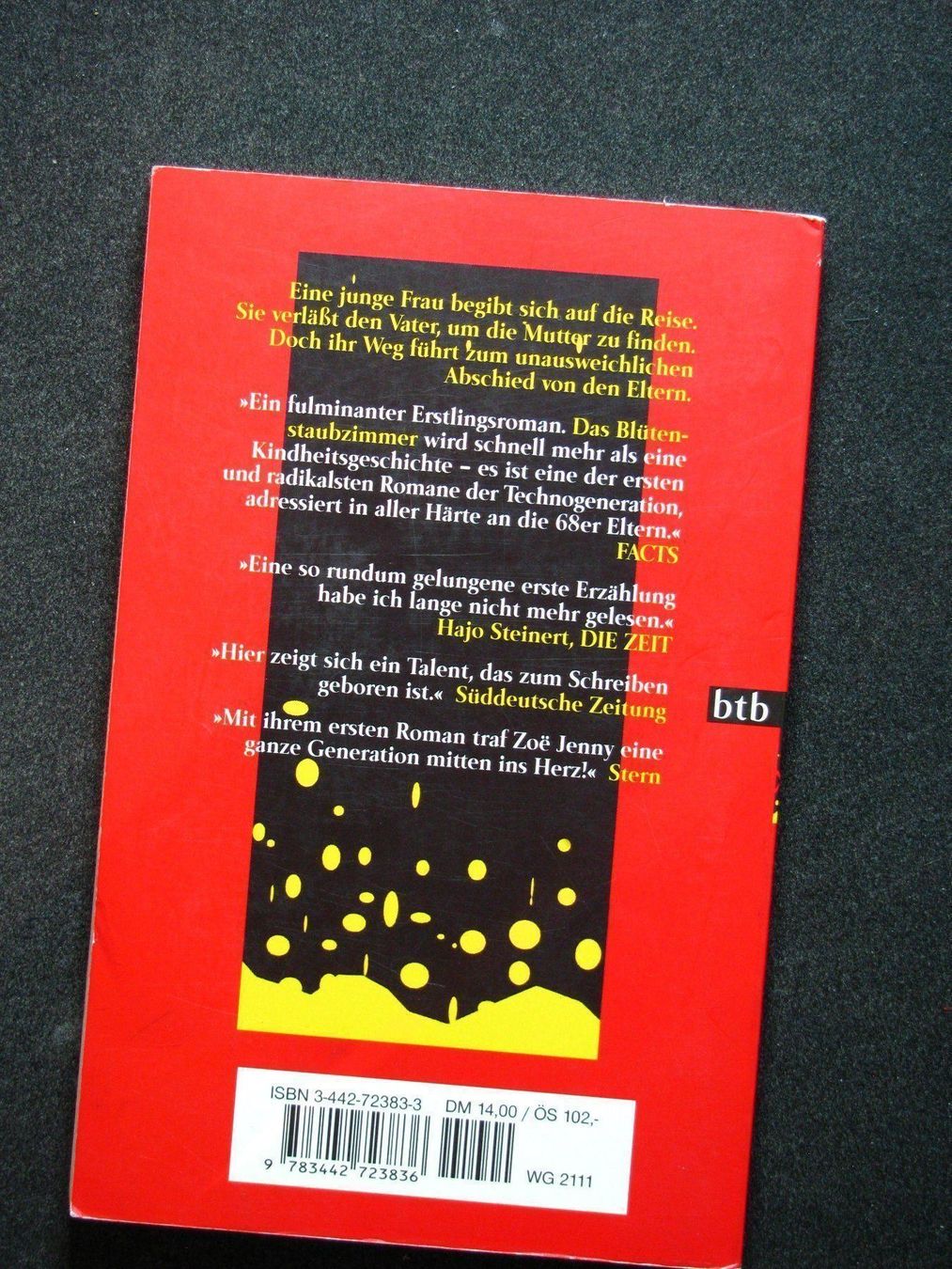 Libri: Zoe Jenny Das Blütenstaubzimmer – Usato da Reitnau venduto da Zaomir 1