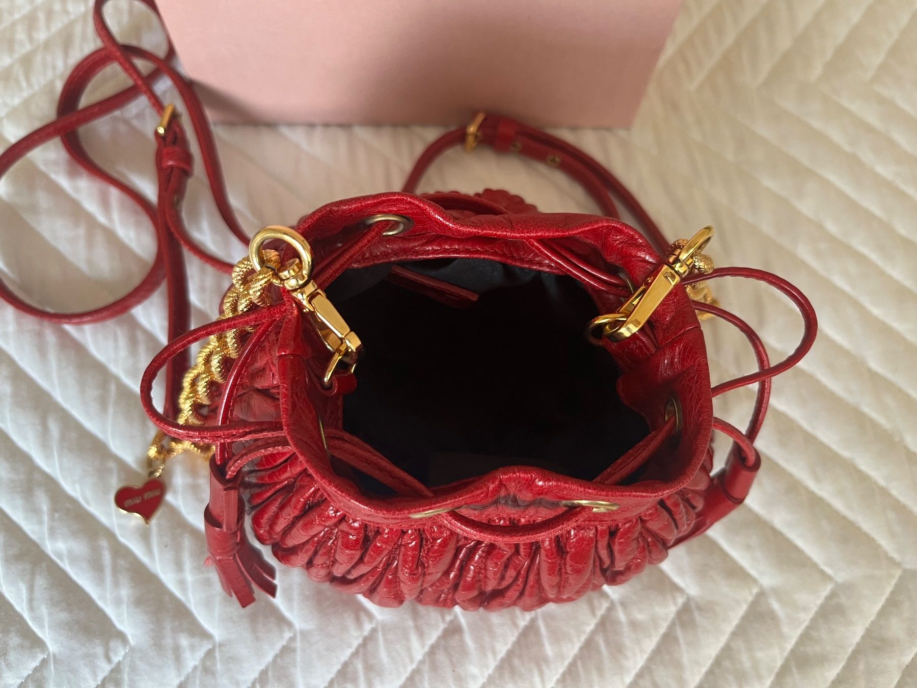 Miu Miu Taschen für Damen: MIU MIU micro-mini-Tasche - rot - Echtleder – Neu (gemäss Beschreibung) aus Bern von Leppi2 1
