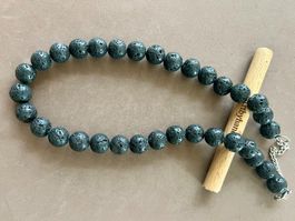 Statement Lavastein Collier mit XXL Kugeln kraftvoll & edel
