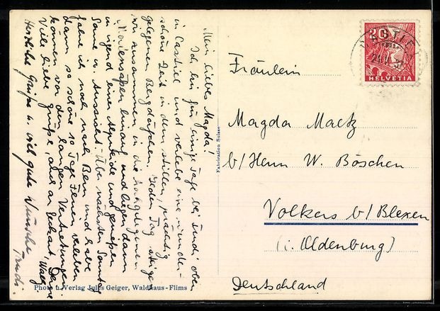 Cartoline postali: AK Castiel, Frühling im Schanfigg – Usato da Berlin venduto da bartko-reher 1