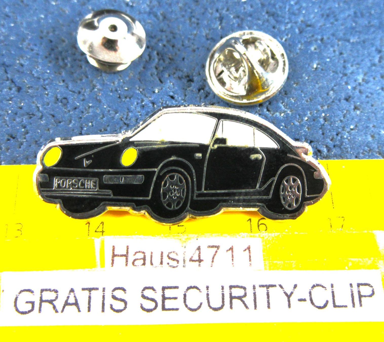 Porsche Placchette & Badge: PORSCHE 911 BLACK AUTO PIN ENAMEL – Usato da Ettingen venduto da Hausi4711