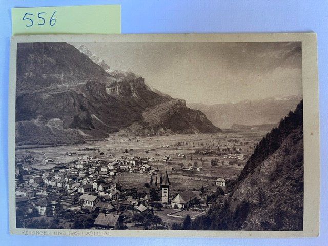 Ansichtskarten: alte Ansichtskarte Meiringen und das Hasletal , 1920 – Gebraucht aus Niederwil AG von dahu75