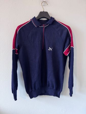 Vintage Puma pullover 1/4 zip Lanerossi wool SIZE M