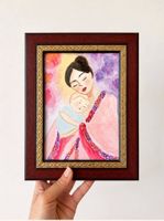 Handgemalt Original 'Yūgō' – Kimono Mom Series