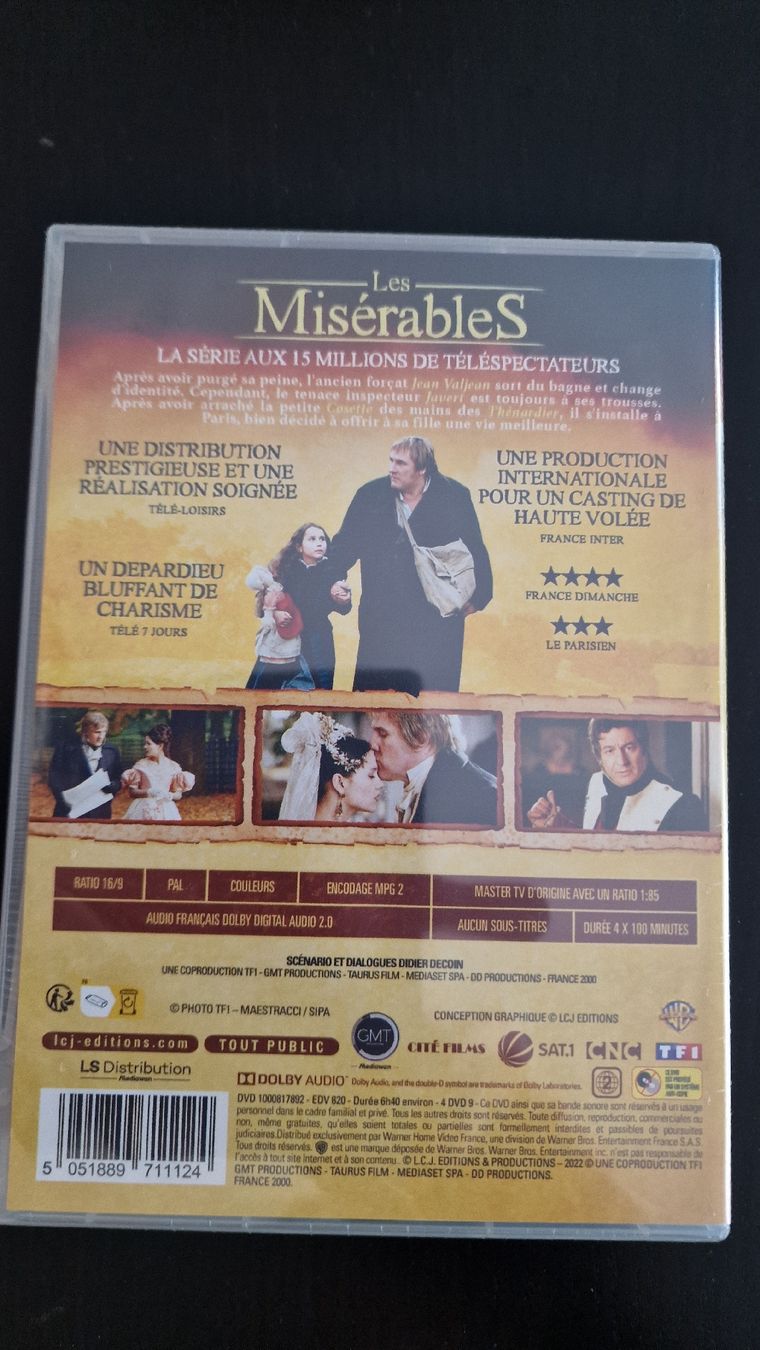 Tutti i DVDs: Les Misérables La Serie – Nuovo e nell'imballaggio originale da Bussigny venduto da Clapman 1