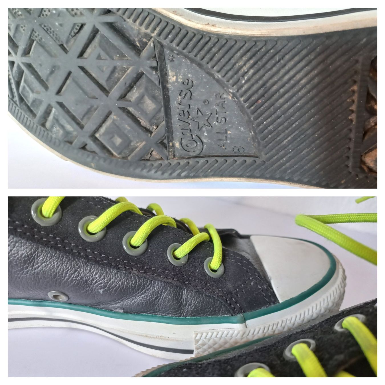 Converse Scarpe da uomo: Converse Herren Leder Sneaker Gr. 41,5 – Usato da Bévilard venduto da belkin 6