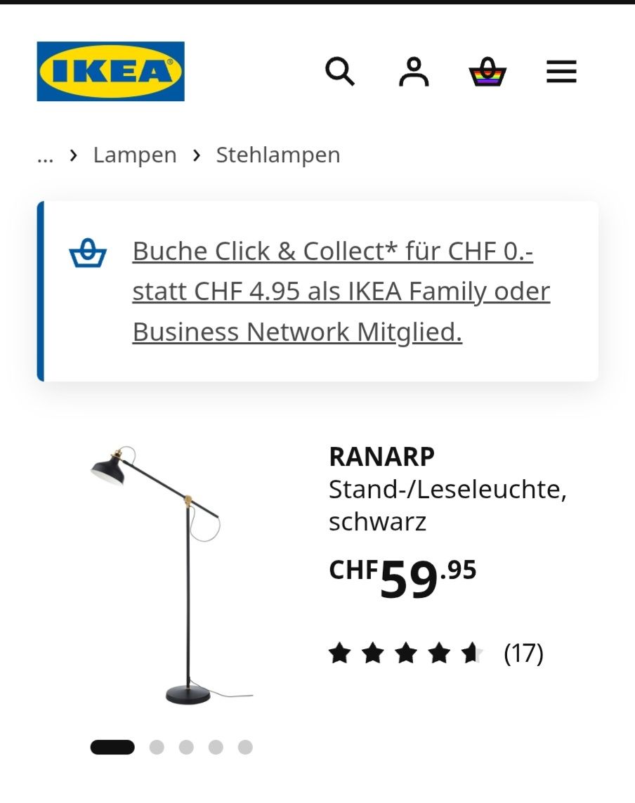 Ikea Lampade: IKEA Ranarp Stehlampe – Nuovo (secondo la descrizione) da Zürich venduto da Kris8050 1