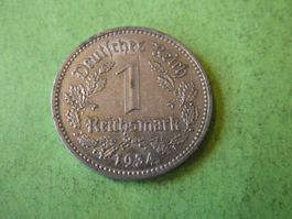 Dt. Reich 1934 A, 1 Reichsmark