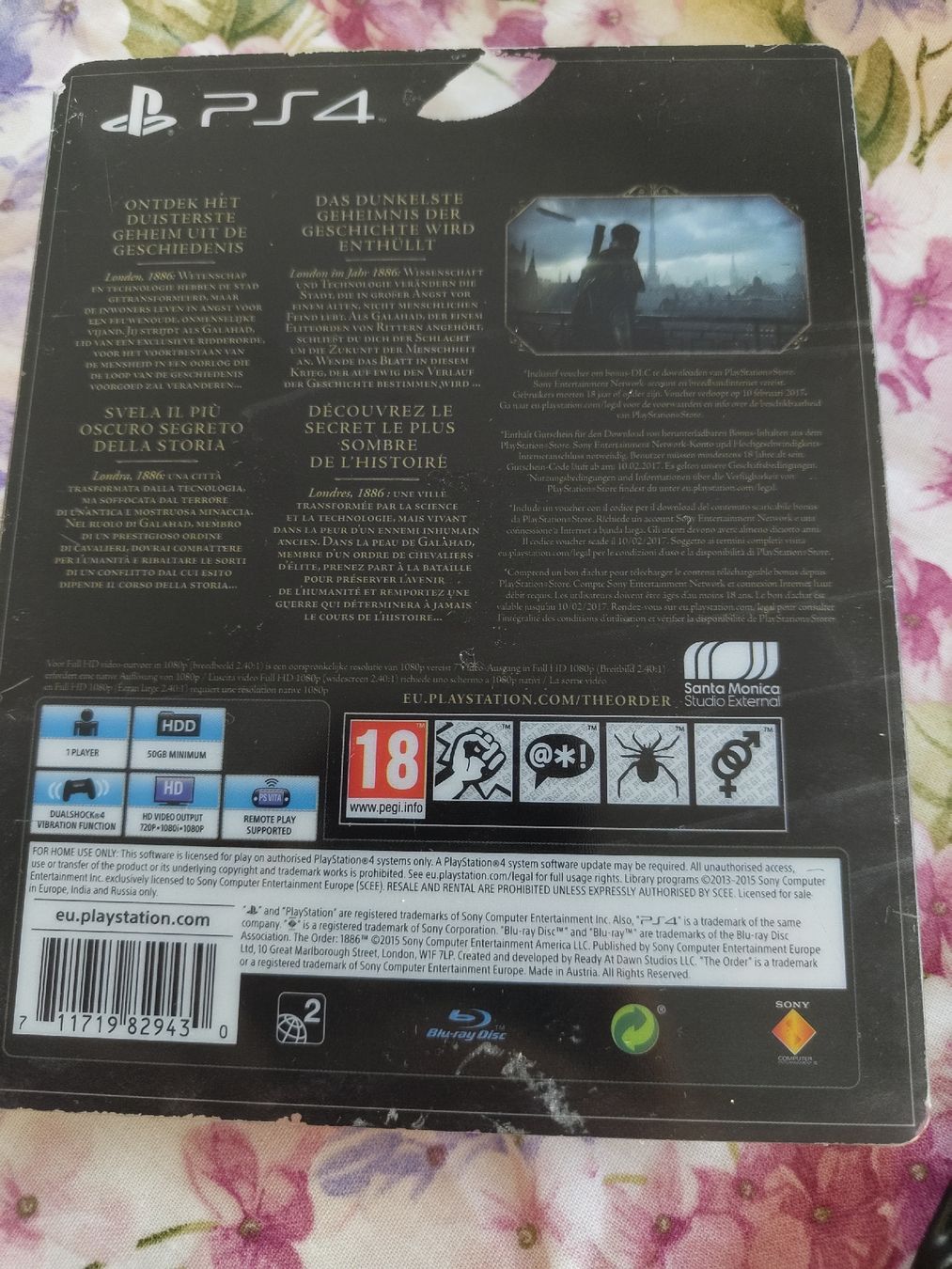Giochi: PS4 The Order 1886 Limited Edition  – Usato da Court venduto da Chronoss 4