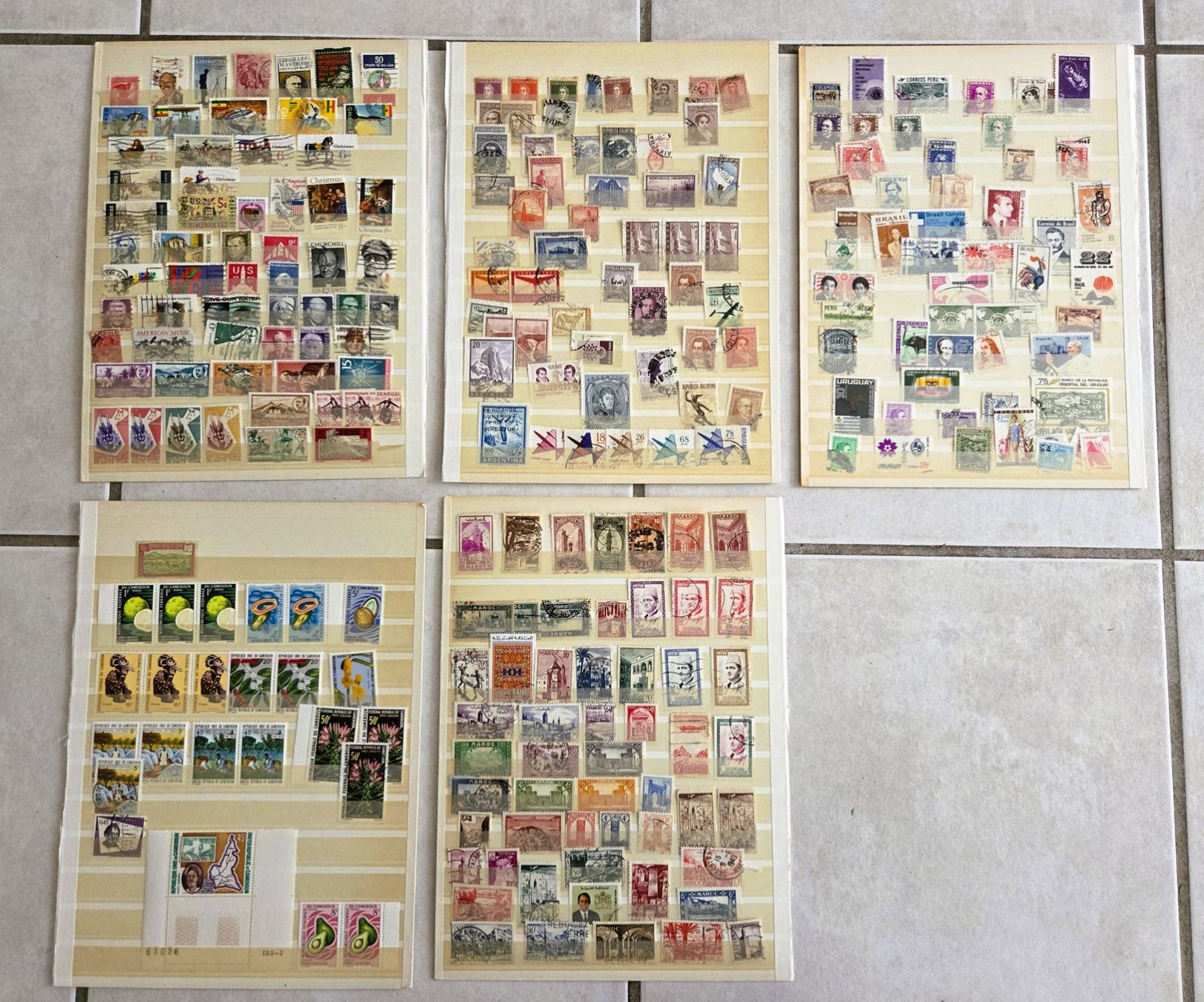 Tutti i francobolli: DIVERSE BRIEFMARKEN SAMMLUNG - VERSCHIEDENE LÄNDER – Usato da Brüttisellen venduto da Nighttrain