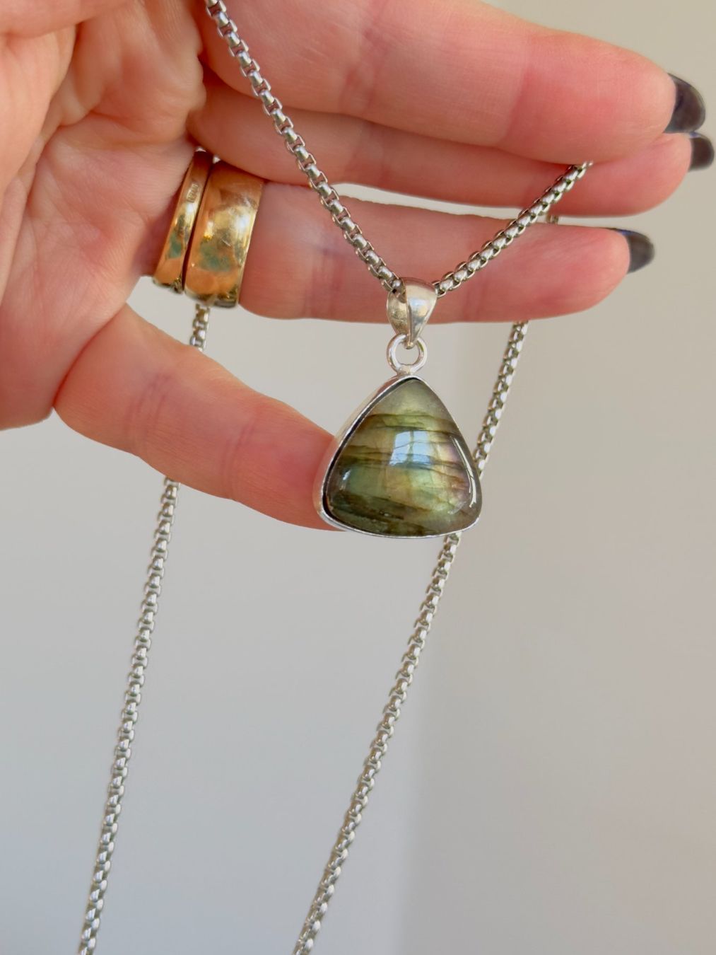 Catenine: Labradorite necklace – Nuovo e nell'imballaggio originale da Genève venduto da AGBERG 4