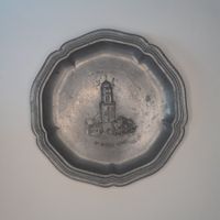 Zinnteller Schweiz St. Imier 1940 – antik, Pewter, Wandtelle