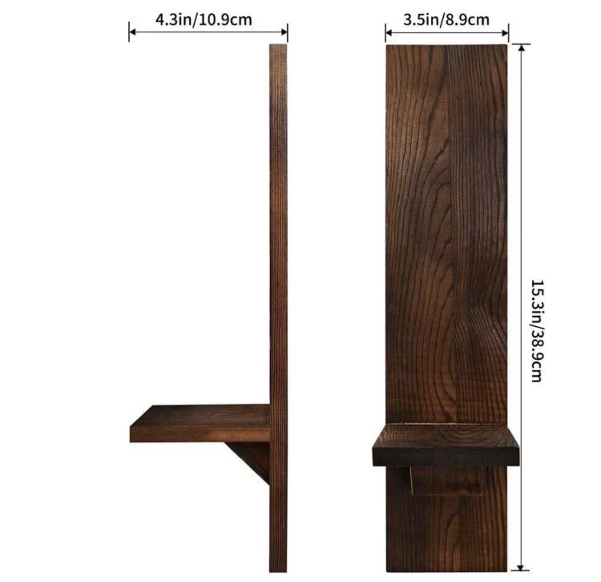 Portacandele: Rustikale Wandkerzenhalter aus Holz - 2er Set! – Nuovo e nell'imballaggio originale da Emmenbrücke venduto da ShopDirect 2